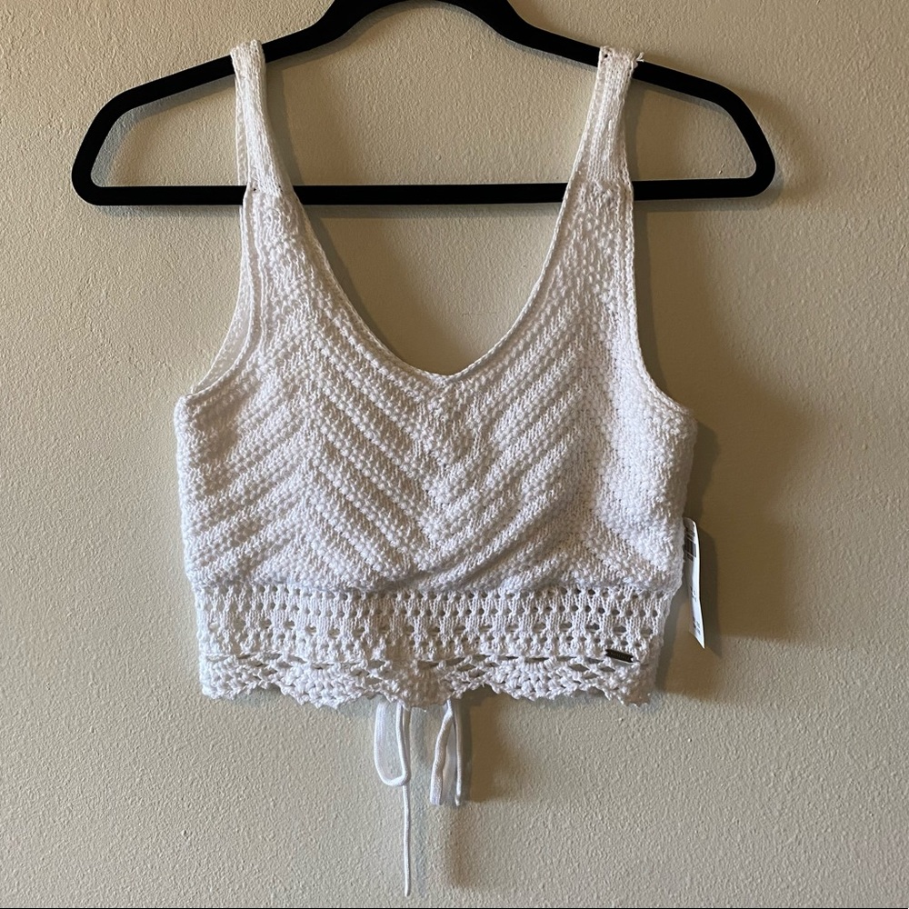 Hollister Crochet Lace-Back Top
